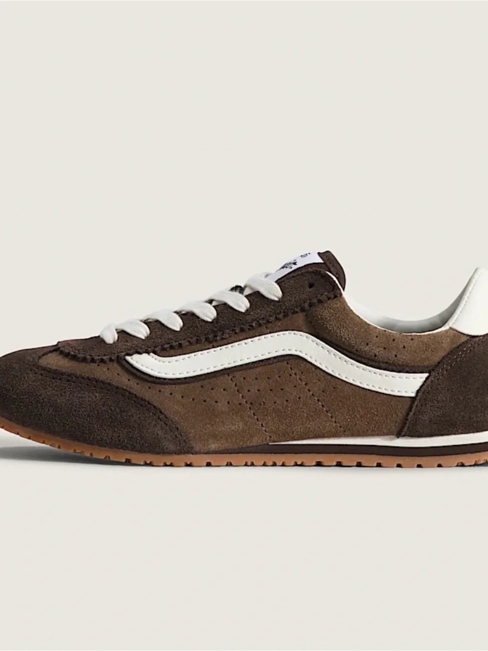 Vans Women’s Super Lowpro Shoe 8.5 | Brown and white